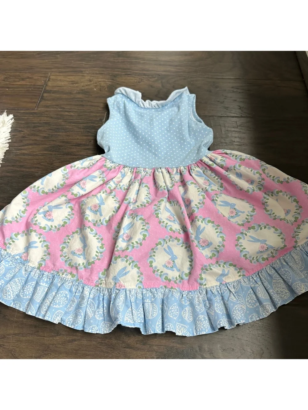Eleanor Rose Bunnies Pink Dress Size 6-7